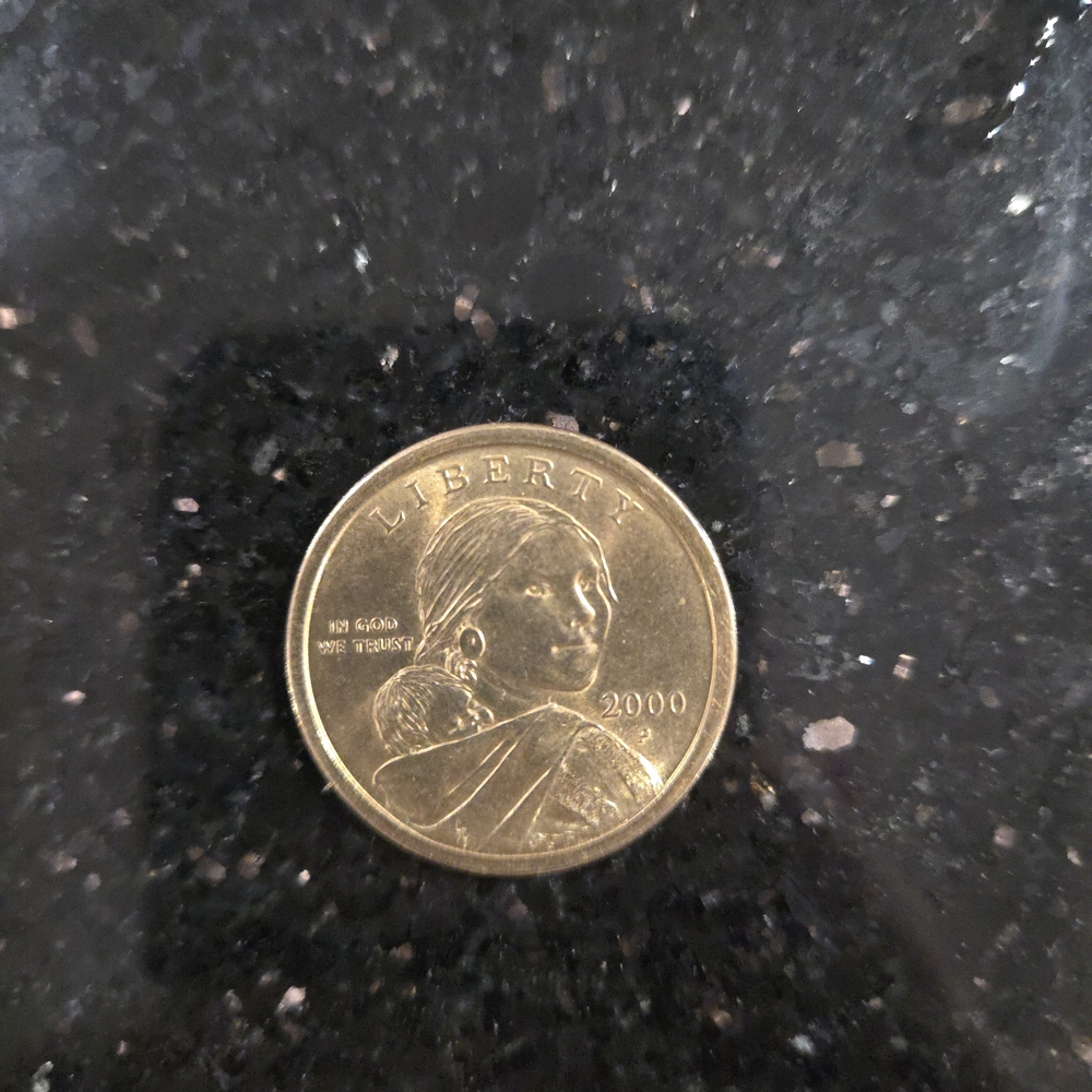 Gold Coin with Liberty Design